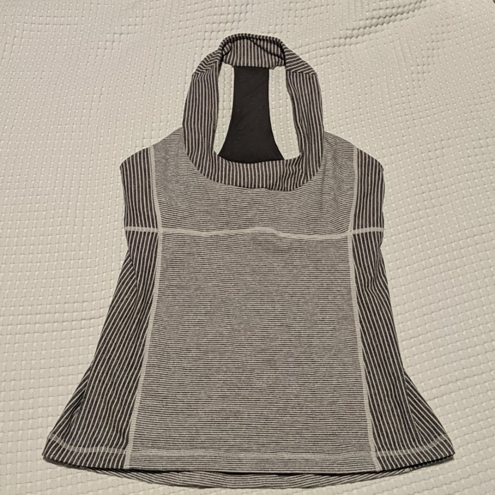 LULULEMON striped scoop neck tank